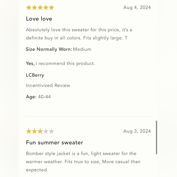 NWT Size L - Sanctuary Stepping Out Crochet Knit Bomber Jacket Ivory - Picture 11 of 16